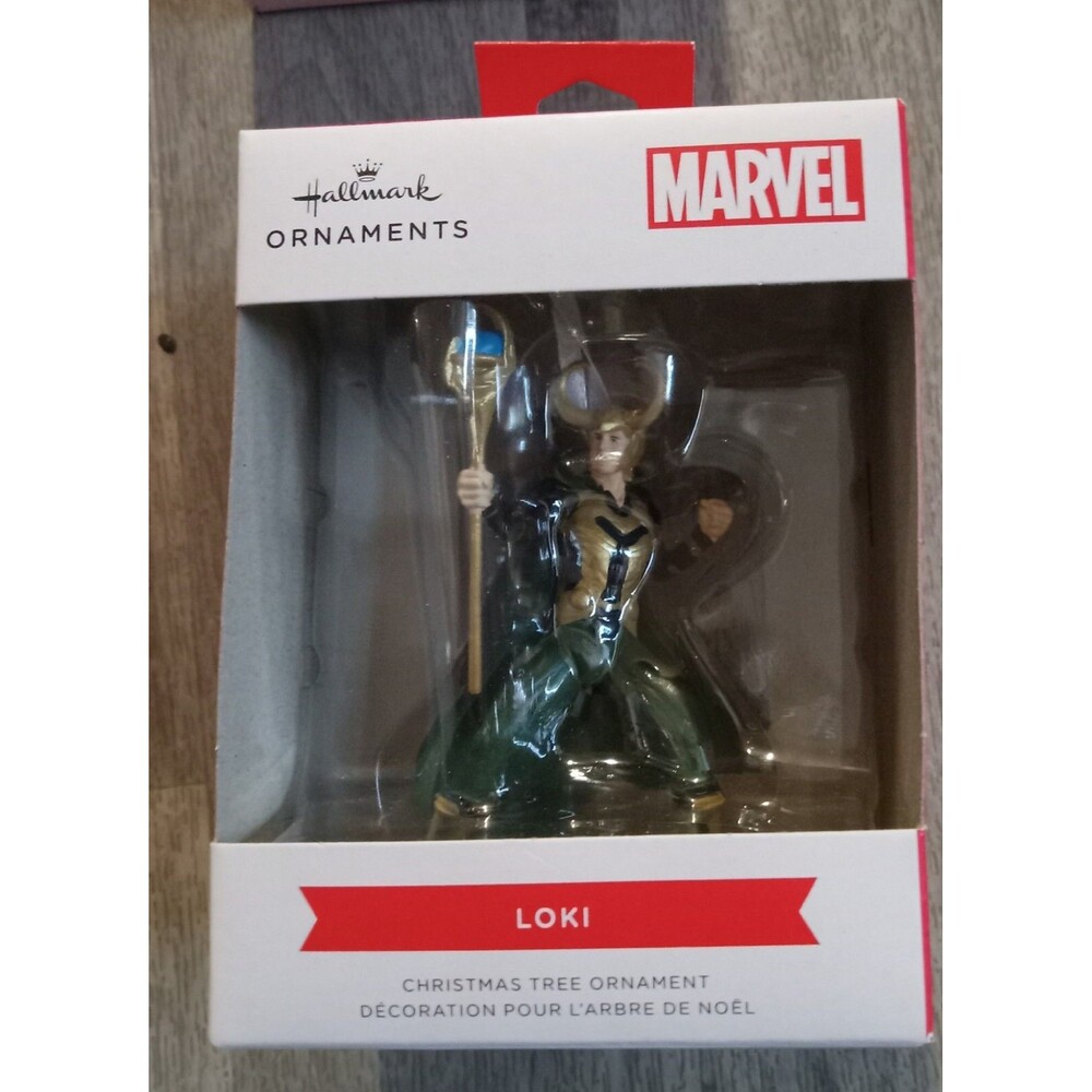 2023 Hallmark Marvel Loki Red Box Christmas Ornament